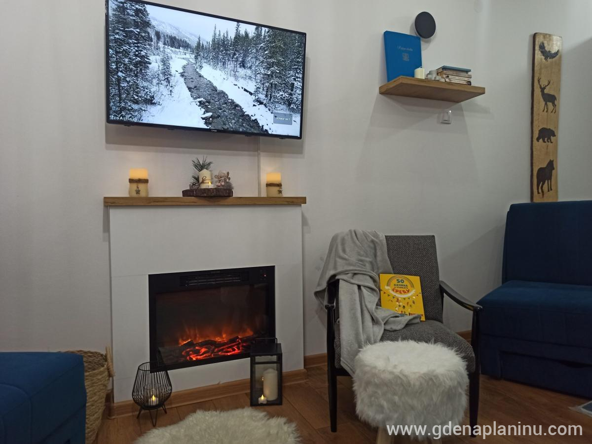 Apartman Nina – Brzeće, Kopaonik, Magán szállás a községben Kopaonik, Serbia - Kamin i televizor