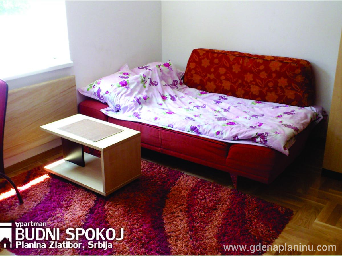 Zlatibor centar, Apartman BUDNI SPOKOJ, logement privé à Zlatibor, Serbie - Krevet