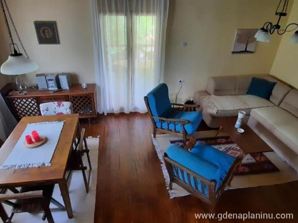 Vila Kovina, private accommodation in city Papratište, Serbia - dnevni boravak sa trpezarijom i izlaskom na verand